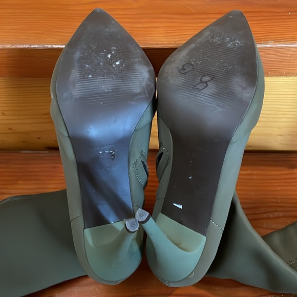 Topshop thigh-high autumn green boots - EU Size 38 (US 8) - Picture 7 of 9